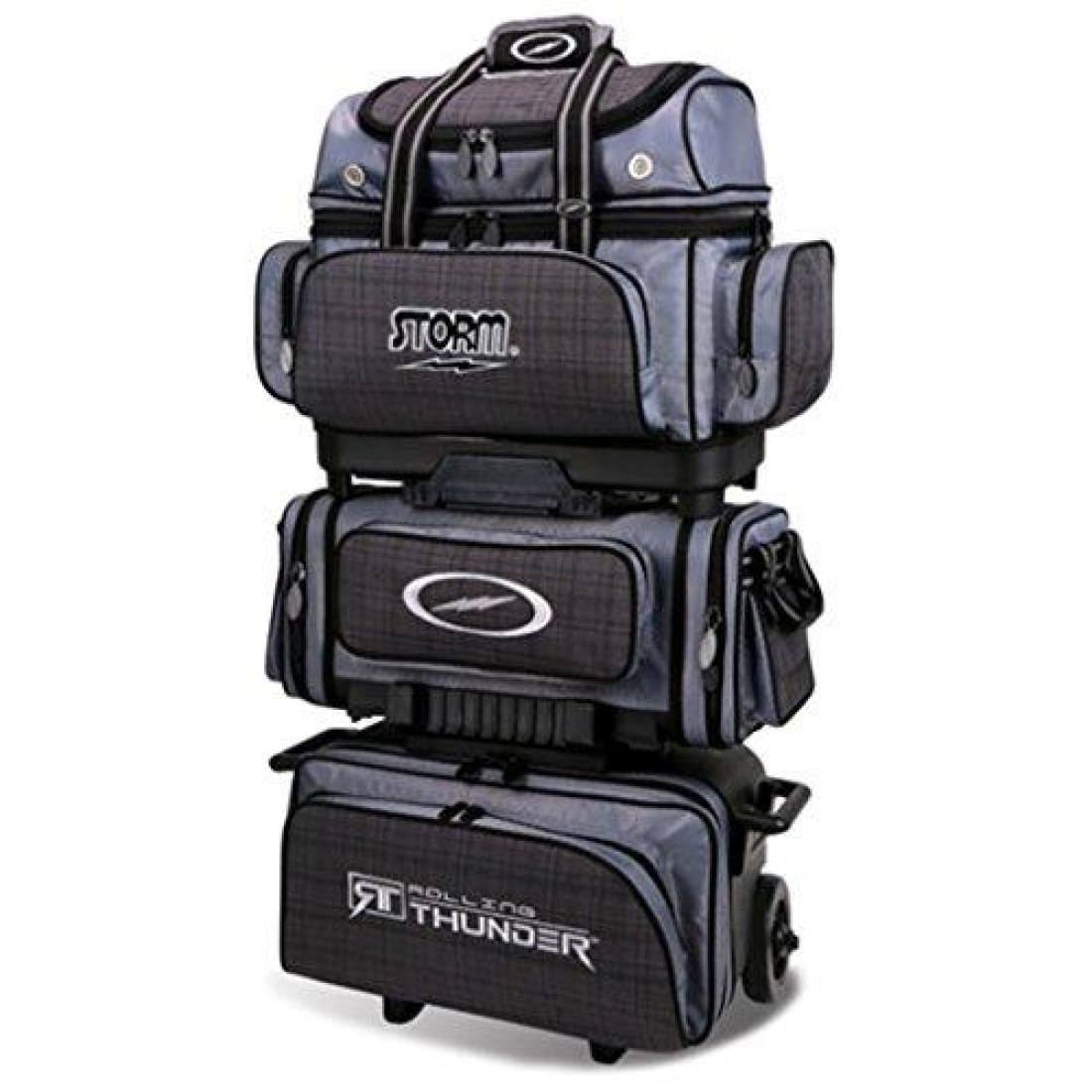 Storm 6 Ball Rolling Thunder Bowling Bag Plaid/Gray/Black