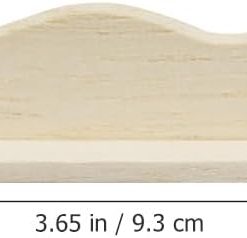 Alternative view of Dollhouse Wall Shelf Miniature Wooden Shelves 1: 12 Scale Tiny Wood Storage Rack Models for Doll House Room Furniture Accessories