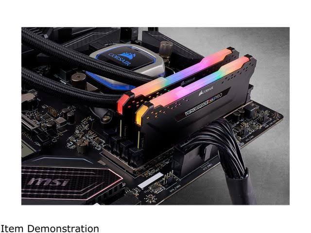 Corsair Vengeance RGB Pro 32GB (2x16GB) 2666 C16 DDR4 Desktop Memory – Black - Image 4