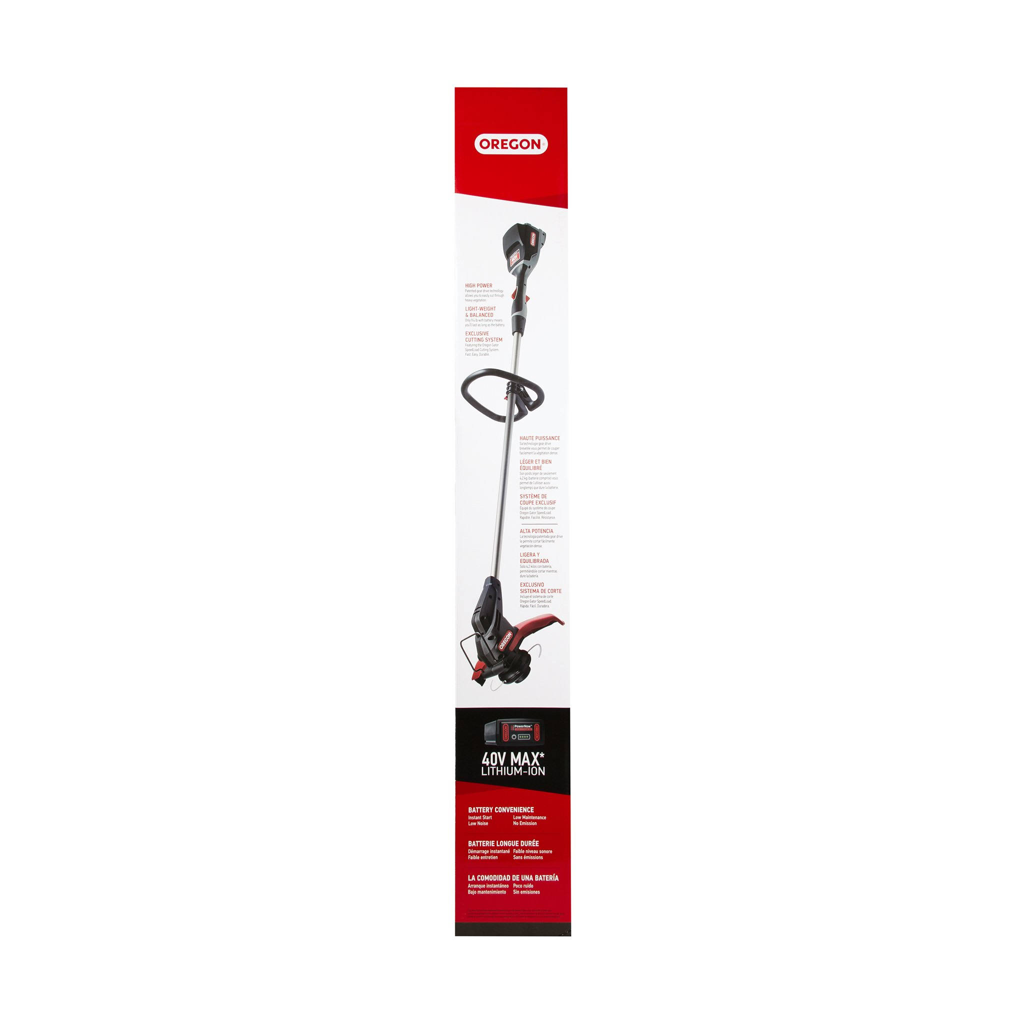 Oregon Cordless 40V Max ST275 Trimmer/Edger Kit with 2.6 Ah Battery, Charger u0026 Gator Speed Load System 590498 - Image 3