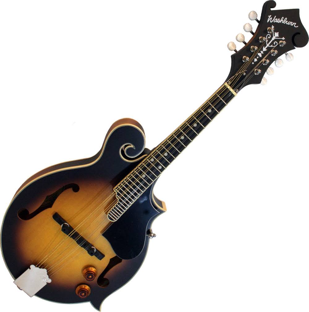 Washburn M3Ek F-Style Acoustic/Electric Mandolin Starter Package, Sunburst - Image 4
