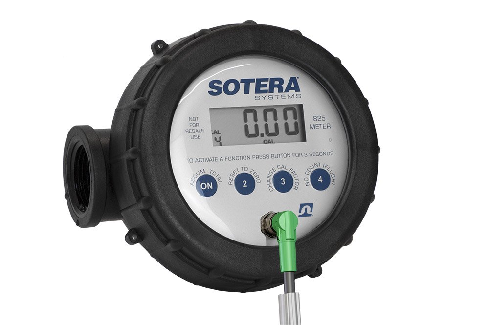 Sotera 825 1 2-20 GPM(7-75 LPM) Digital Inline Nutating Disc Poly Chemical Transfer Meter, 125 PSI (8.6 bar) - Image 2