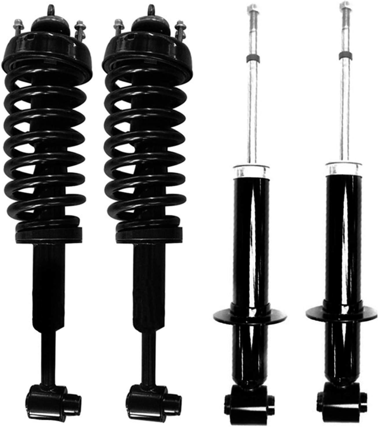 Front Complete Struts Rear Shocks fit for Ford Explorer Mercury Mountaineer 2002 2003 4.0L 4.6L, Quick Struts Assembly Shock Absorbers Loaded Suspensions Amortiguadores