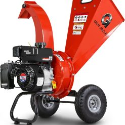 GreatCircleUSA Mini Wood Chipper Shredder Mulcher Ultra Duty 7 HP Gas Powered 3 Inch Max Wood Capacity EPA/CARB Certified Aids in Fire Prevention and Building Firebreaks