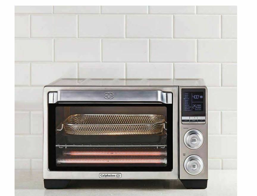 Calphalon Quartz Heat Countertop Toaster Oven with Air Fry, 0.88 Cu. ft