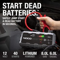 Alternative view of NOCO Boost HD GB70 2000 Amp 12-Volt UltraSafe Lithium Jump Starter Box, Car Battery Booster Pack, Portable Power Bank Charger, and Jumper Cables for Up to 8-Liter Gasoline and 6-Liter Diesel Engines